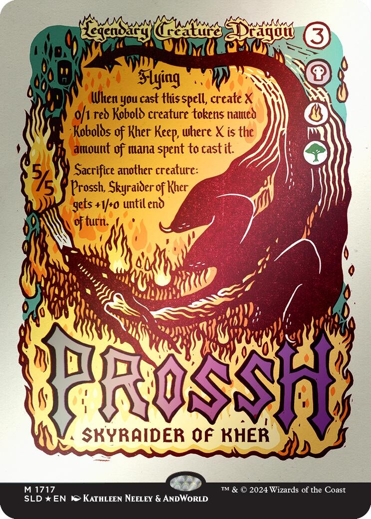Image for Prossh, Skyraider of Kher (Rainbow Foil) (1717) [Secret Lair Drop Series] - Magic: The Gathering