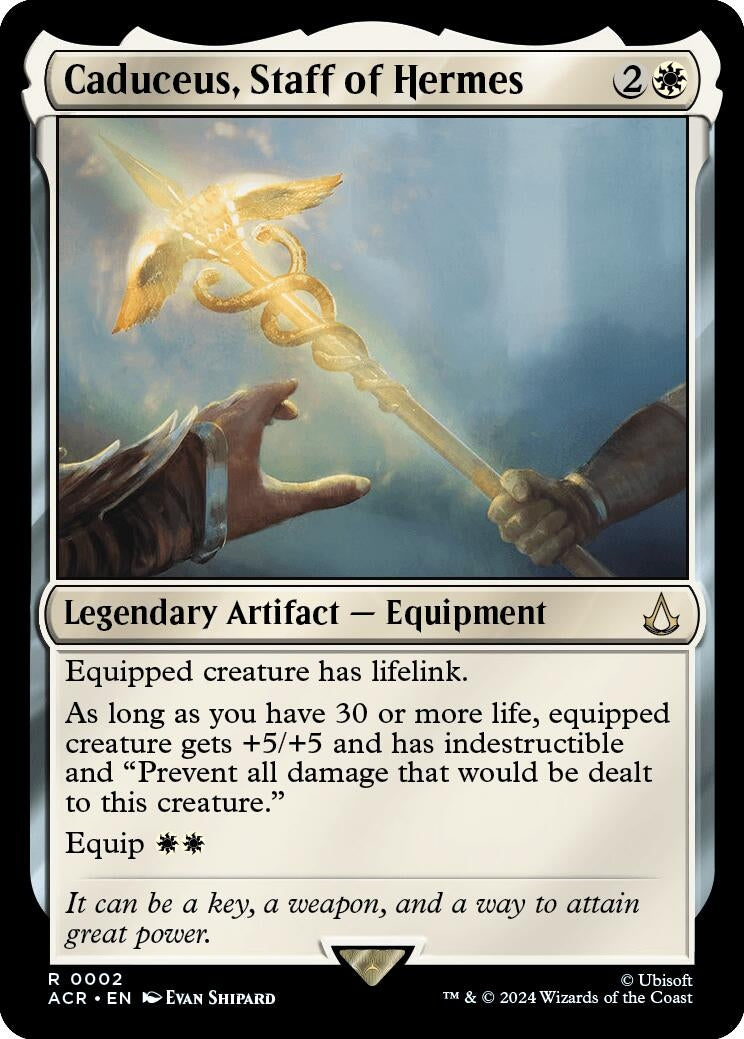Image for Caduceus, Staff of Hermes (2) [Universes Beyond: Assassin's Creed] - Magic: The Gathering
