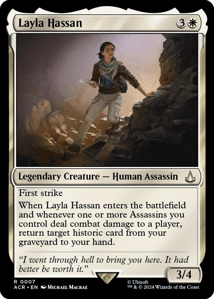 Image for Layla Hassan (7) [Universes Beyond: Assassin's Creed] - Magic: The Gathering