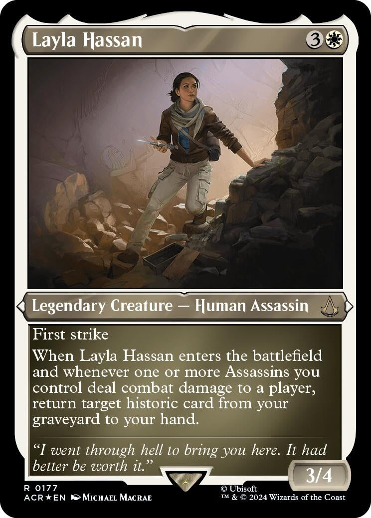 Image for Layla Hassan (Foil Etched) (177) [Universes Beyond: Assassin's Creed] - Magic: The Gathering