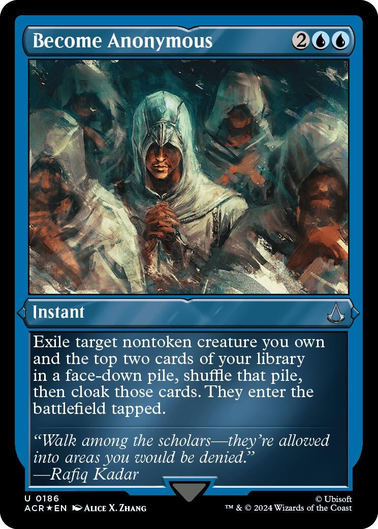 Image for Become Anonymous (Foil Etched) (186) [Universes Beyond: Assassin's Creed] - Magic: The Gathering