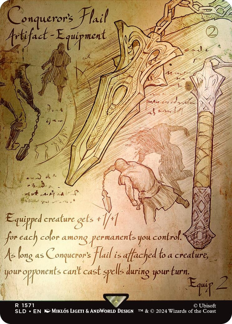 Image for Conqueror's Flail (Rainbow Foil) (1571) [Secret Lair Drop Series] - Magic: The Gathering