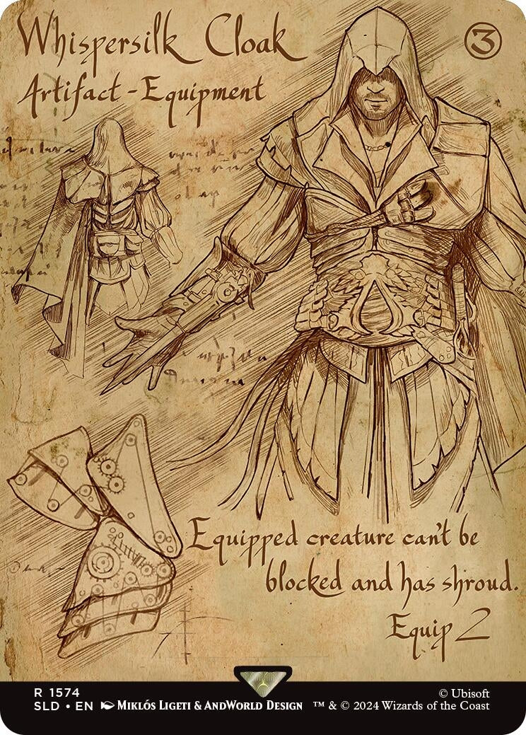 Image for Whispersilk Cloak (1574) [Secret Lair Drop Series] - Magic: The Gathering