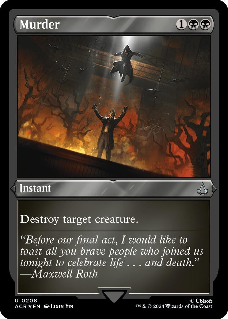 Image for Murder (Foil Etched) (208) [Universes Beyond: Assassin's Creed] - Magic: The Gathering