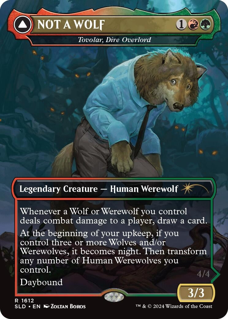 Image for NOT A WOLF - Tovolar, Dire Overlord (1612) [Secret Lair Drop Series] - Magic: The Gathering