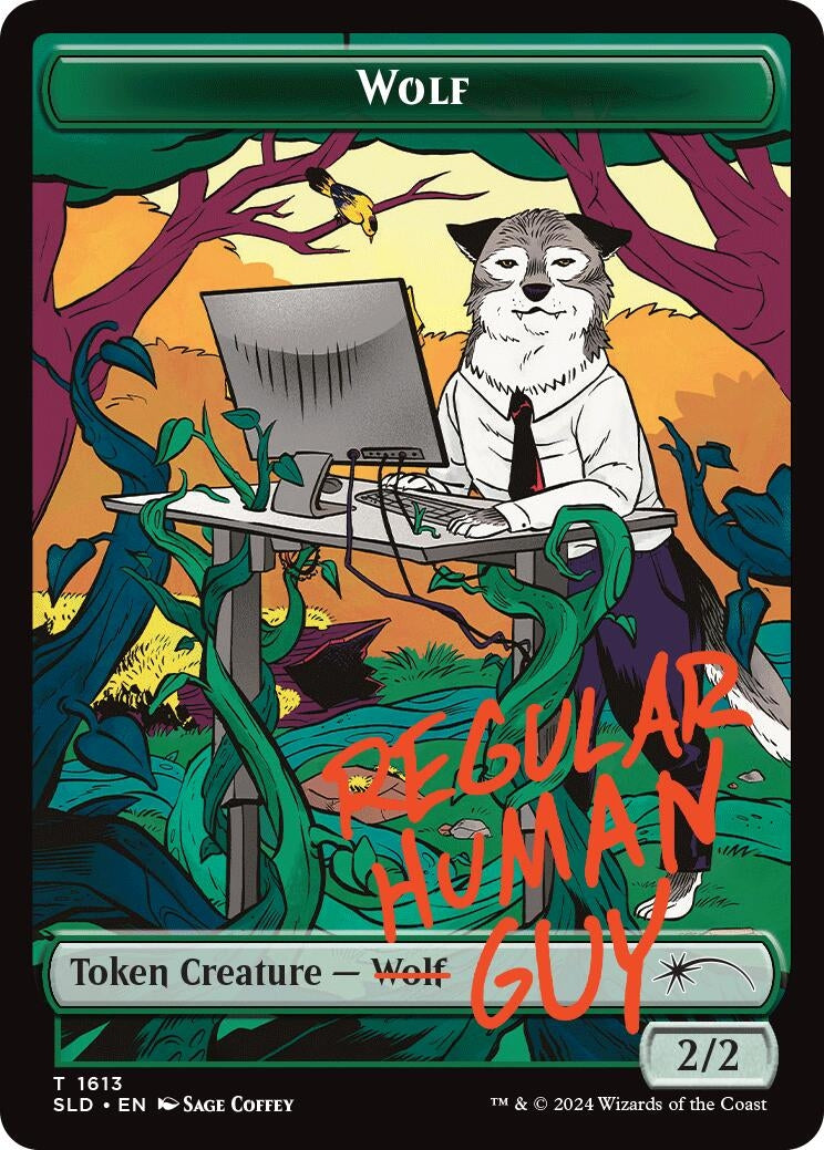 Image for Wolf Token (1613) [Secret Lair Drop Series] - Magic: The Gathering