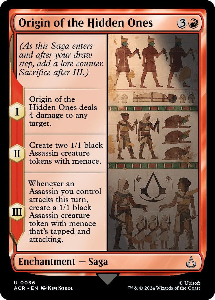 Image for Origin of the Hidden Ones (36) [Universes Beyond: Assassin's Creed] - Magic: The Gathering