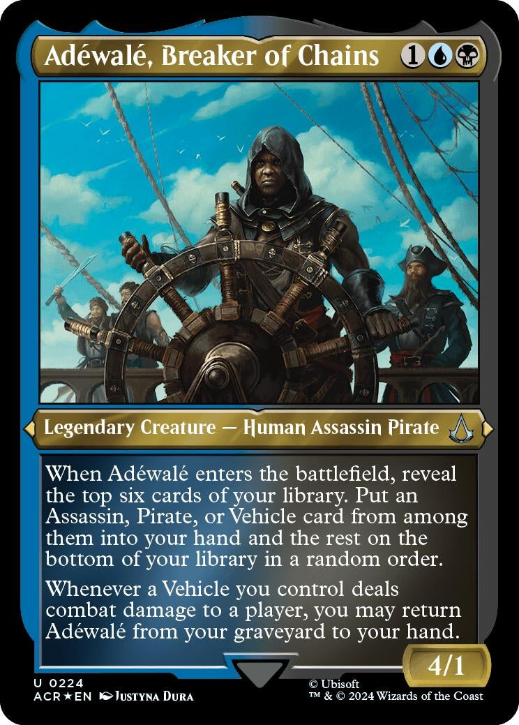 Image for Adewale, Breaker of Chains (Foil Etched) (224) [Universes Beyond: Assassin's Creed] - Magic: The Gathering