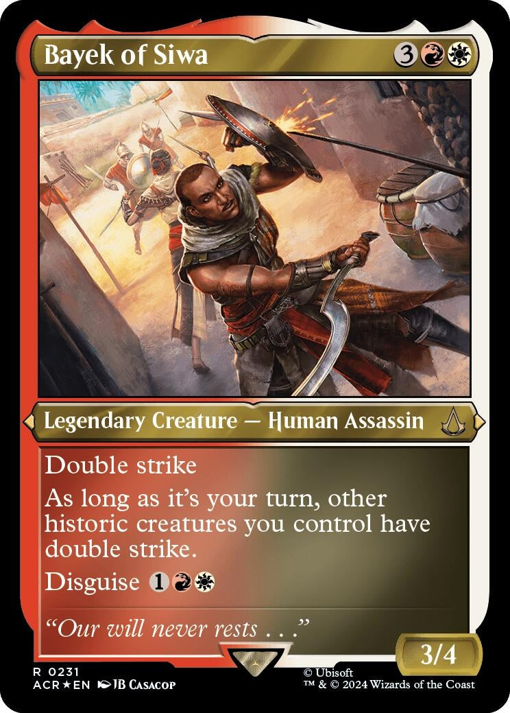 Image for Bayek of Siwa (Foil Etched) (231) [Universes Beyond: Assassin's Creed] - Magic: The Gathering