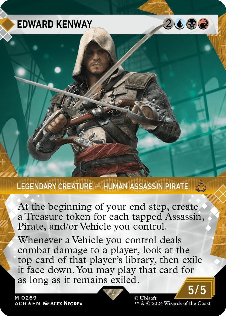 Image for Edward Kenway (Showcase) (Textured Foil) (269) [Universes Beyond: Assassin's Creed] - Magic: The Gathering