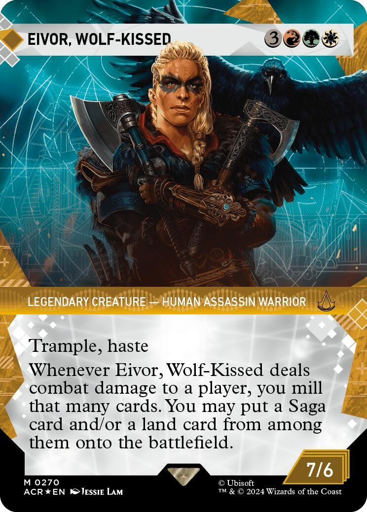 Image for Eivor, Wolf-Kissed (Showcase) (Textured Foil) (270) [Universes Beyond: Assassin's Creed] - Magic: The Gathering