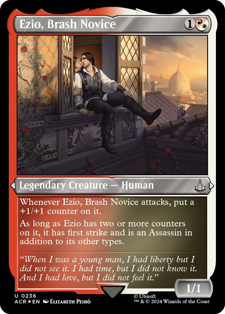 Image for Ezio, Brash Novice (Foil Etched) (236) [Universes Beyond: Assassin's Creed] - Magic: The Gathering