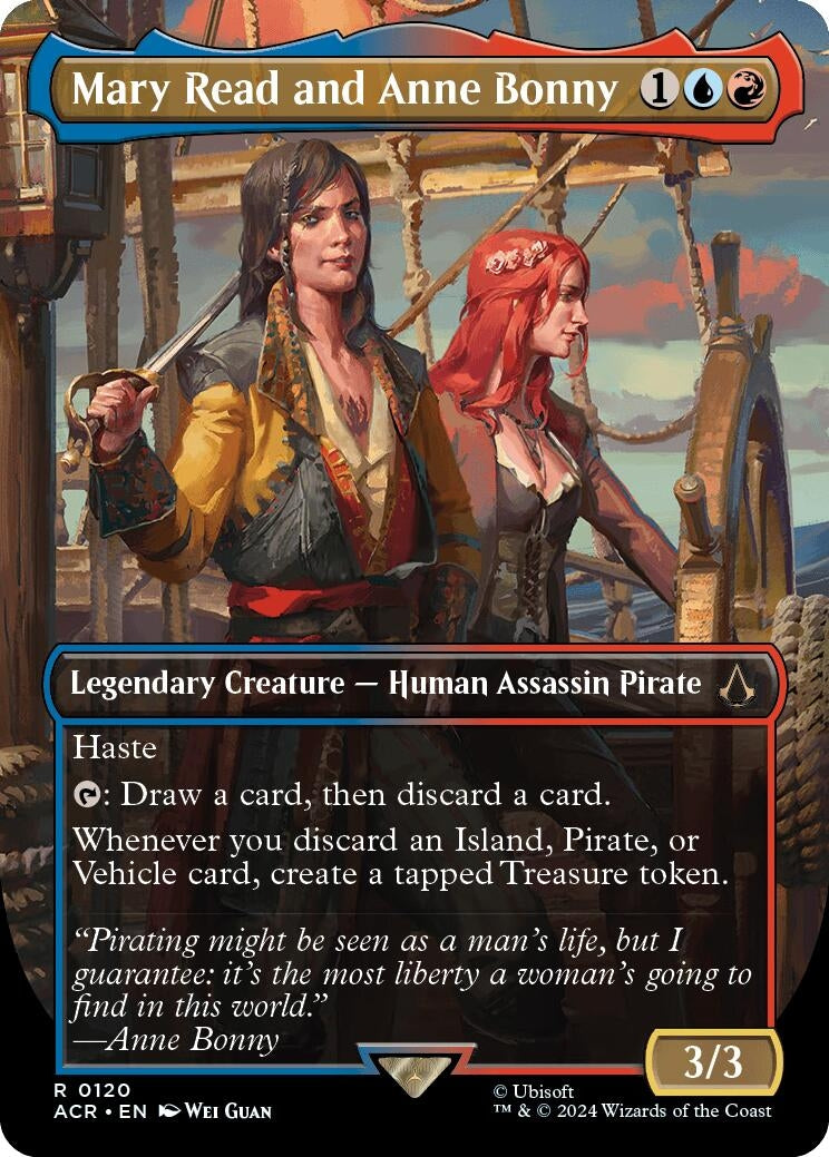 Image for Mary Read and Anne Bonny (Borderless) (120) [Universes Beyond: Assassin's Creed] - Magic: The Gathering