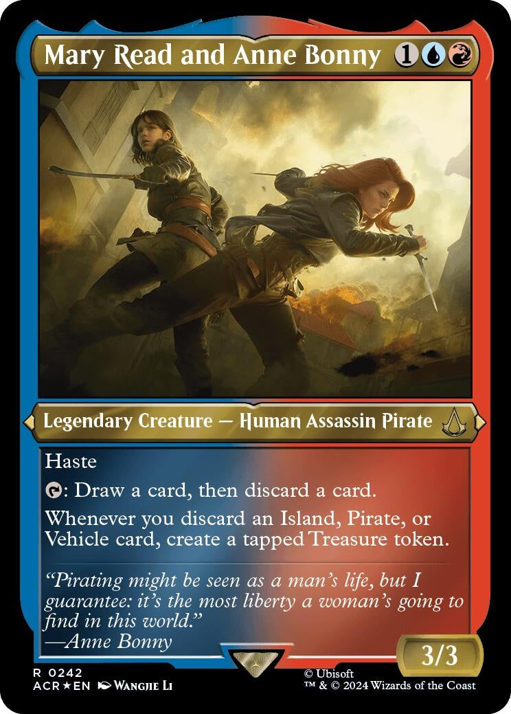Image for Mary Read and Anne Bonny (Foil Etched) (242) [Universes Beyond: Assassin's Creed] - Magic: The Gathering