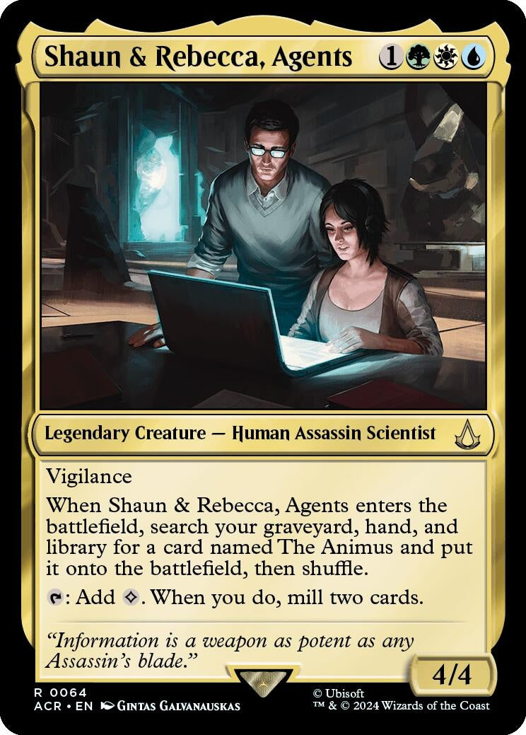 Image for Shaun & Rebecca, Agents (64) [Universes Beyond: Assassin's Creed] - Magic: The Gathering