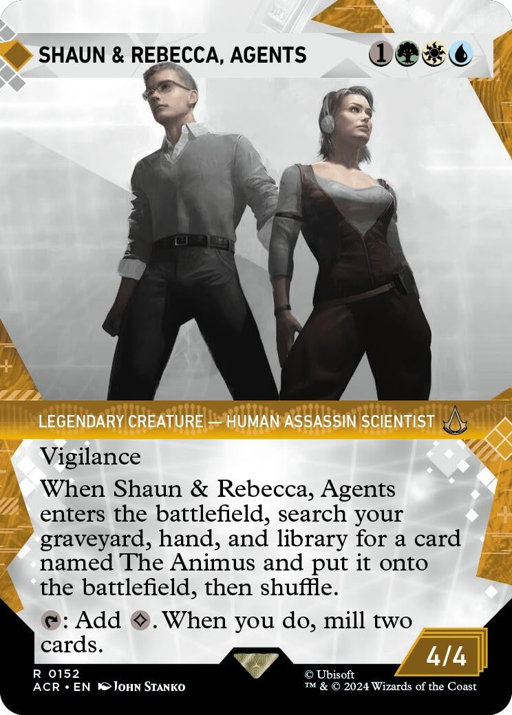 Image for Shaun & Rebecca, Agents (Showcase) (152) [Universes Beyond: Assassin's Creed] - Magic: The Gathering