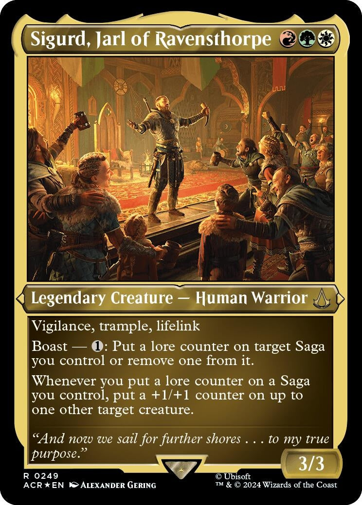 Image for Sigurd, Jarl of Ravensthorpe (Foil Etched) (249) [Universes Beyond: Assassin's Creed] - Magic: The Gathering