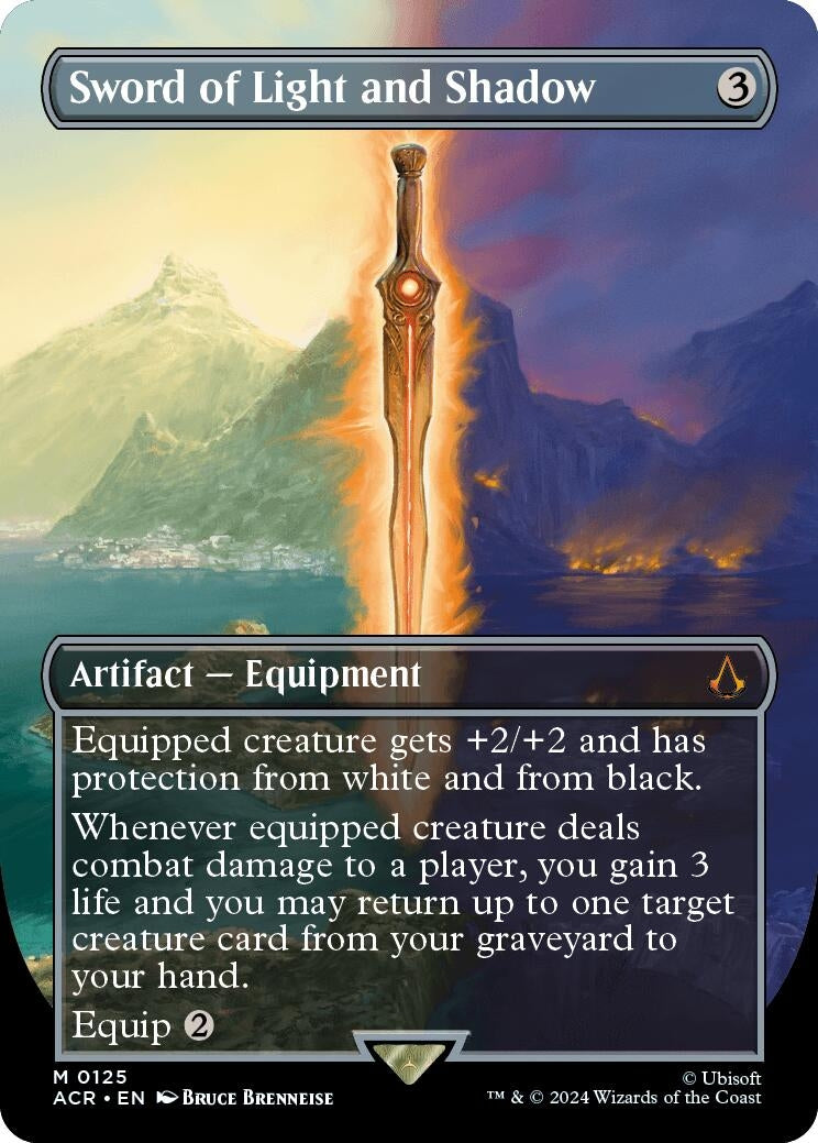 Image for Sword of Light and Shadow (Borderless) (125) [Universes Beyond: Assassin's Creed] - Magic: The Gathering