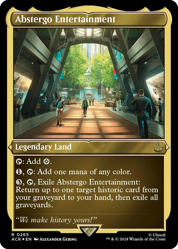 Image for Abstergo Entertainment (Foil Etched) (265) [Universes Beyond: Assassin's Creed] - Magic: The Gathering