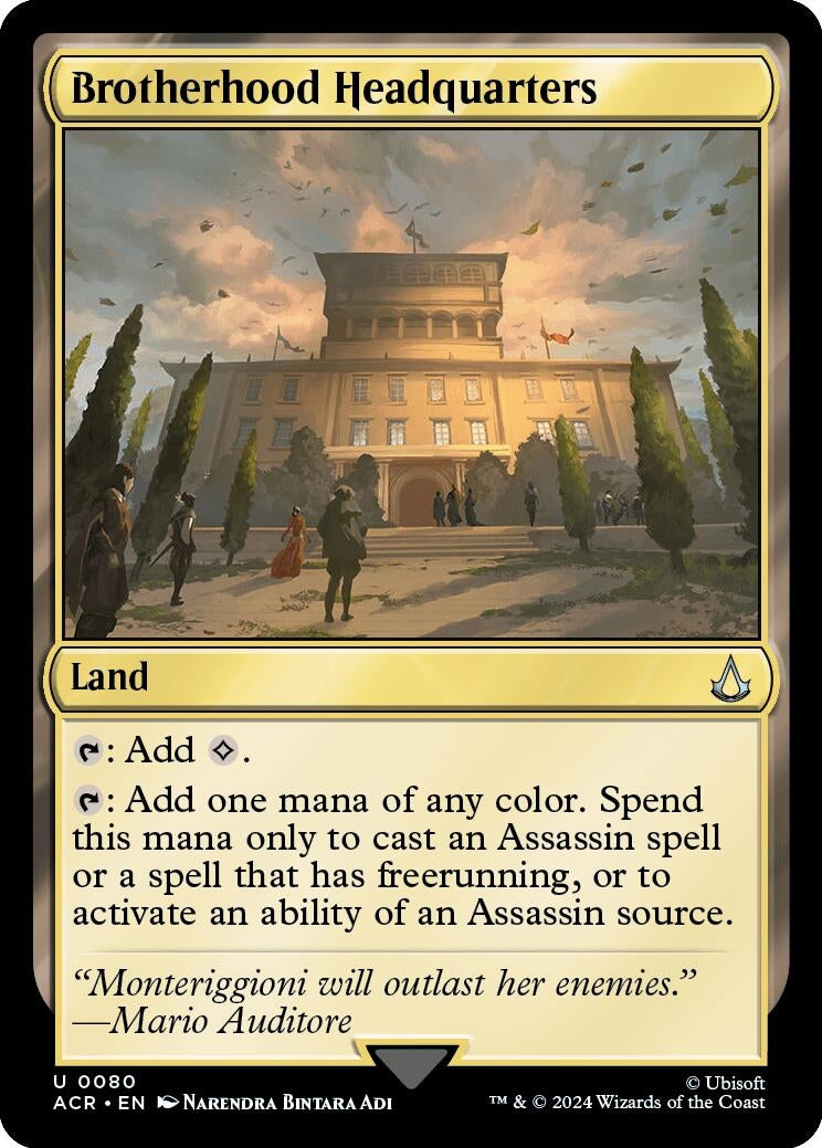 Image for Brotherhood Headquarters (80) [Universes Beyond: Assassin's Creed] - Magic: The Gathering