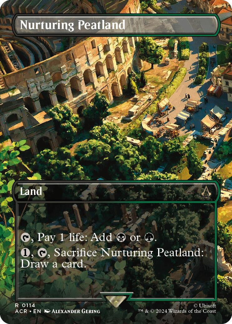 Image for Nurturing Peatland (Borderless) (114) [Universes Beyond: Assassin's Creed] - Magic: The Gathering
