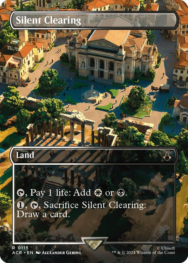 Image for Silent Clearing (Borderless) (115) [Universes Beyond: Assassin's Creed] - Magic: The Gathering