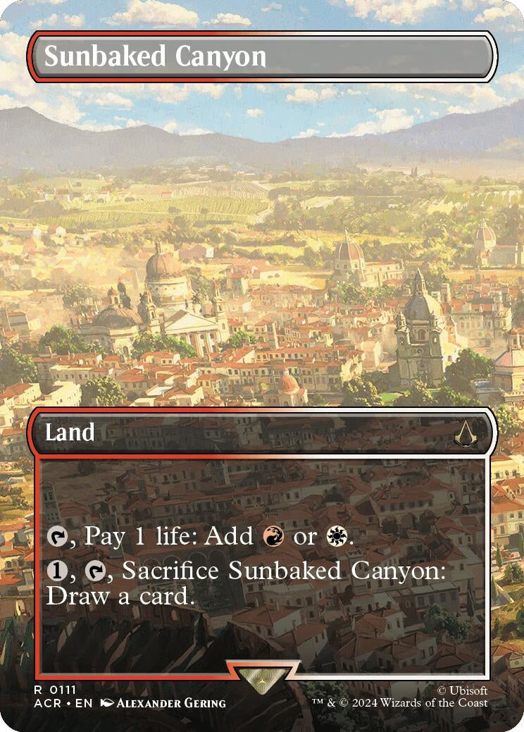 Image for Sunbaked Canyon (Borderless) (111) [Universes Beyond: Assassin's Creed] - Magic: The Gathering