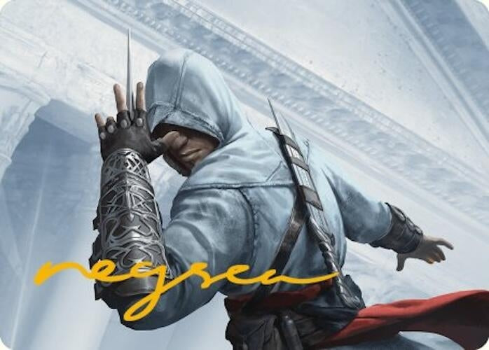 Image for Altair Ibn-La'Ahad Art Card (Gold-Stamped Signature) (15) [Universes Beyond: Assassin's Creed] - Magic: The Gathering