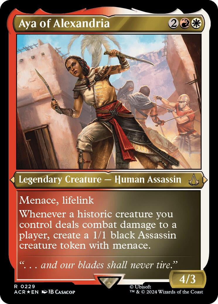 Image for Aya of Alexandria (Foil Etched) (229) [Universes Beyond: Assassin's Creed] - Magic: The Gathering