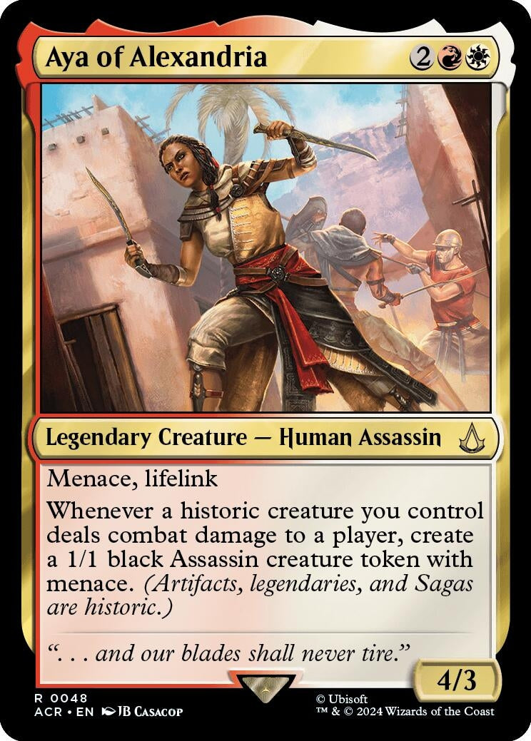 Image for Aya of Alexandria (48) [Universes Beyond: Assassin's Creed] - Magic: The Gathering