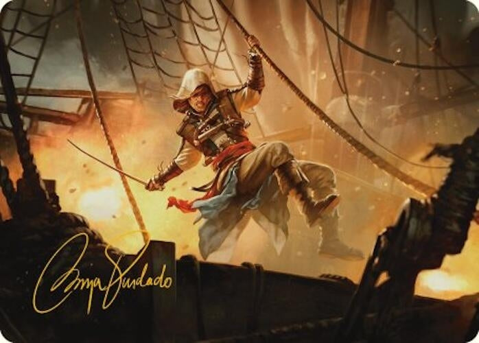 Image for Edward Kenway Art Card (Gold-Stamped Signature) (5) [Universes Beyond: Assassin's Creed] - Magic: The Gathering