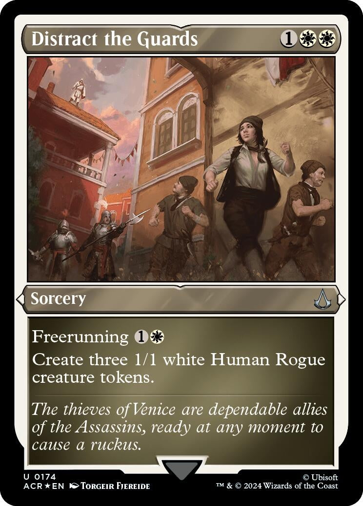 Image for Distract the Guards (Foil Etched) (174) [Universes Beyond: Assassin's Creed] - Magic: The Gathering