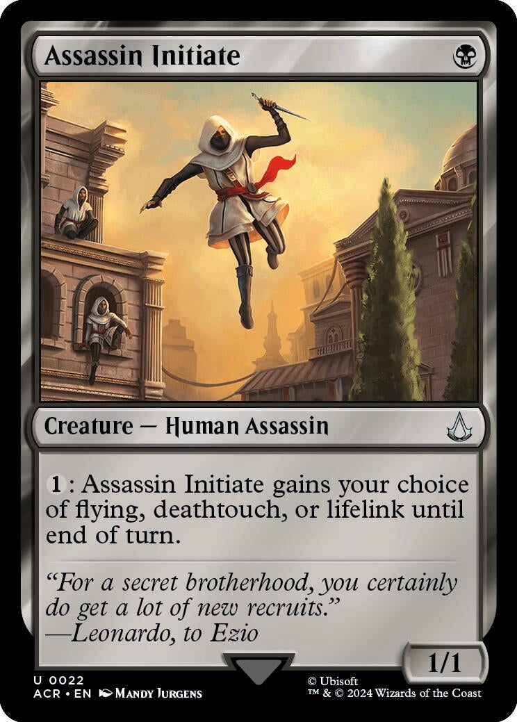 Image for Assassin Initiate (22) [Universes Beyond: Assassin's Creed] - Magic: The Gathering