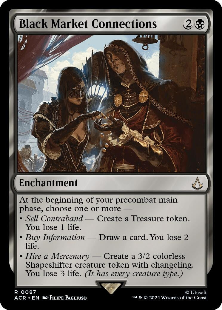 Image for Black Market Connections (87) [Universes Beyond: Assassin's Creed] - Magic: The Gathering