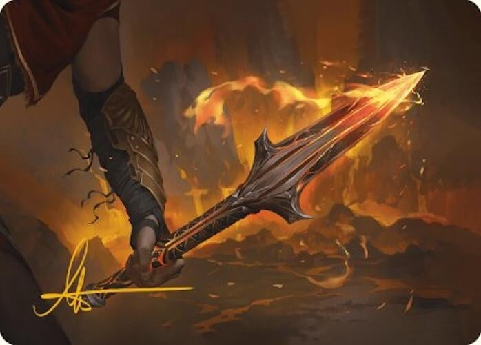 Image for The Spear of Leonidas Art Card (Gold-Stamped Signature) (4) [Universes Beyond: Assassin's Creed] - Magic: The Gathering