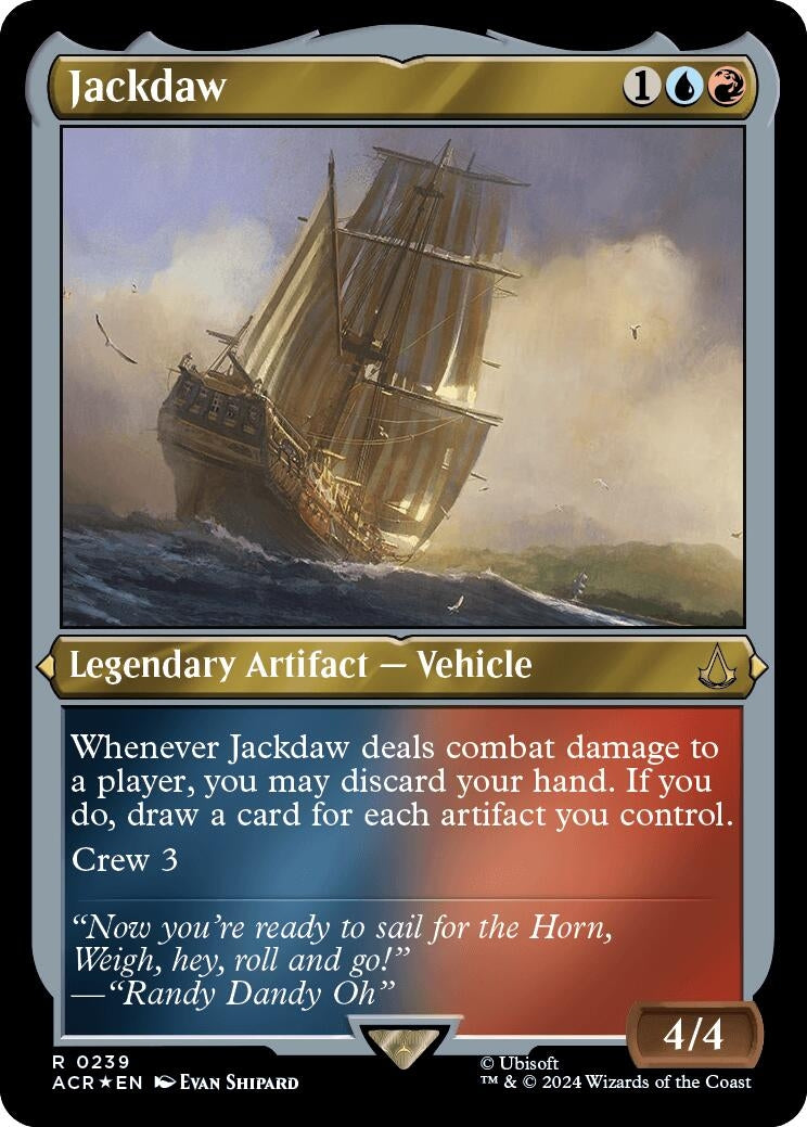 Jackdaw (Foil Etched) (239) [Universes Beyond: Assassin's Creed]