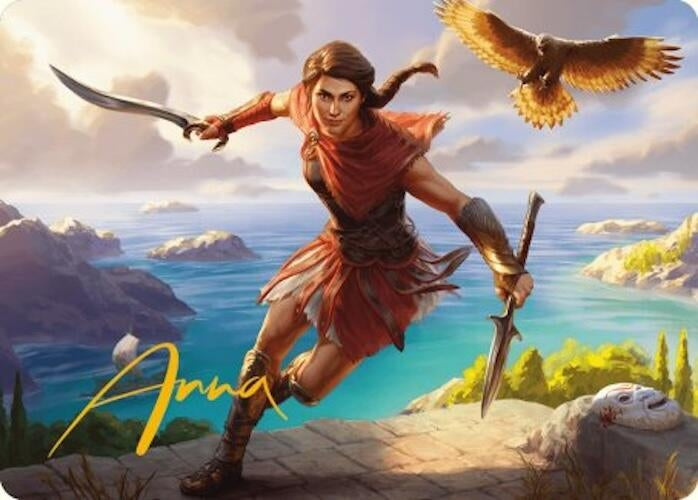 Image for Kassandra, Eagle Bearer Art Card (Gold-Stamped Signature) (6) [Universes Beyond: Assassin's Creed] - Magic: The Gathering