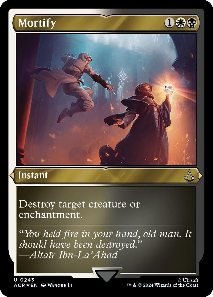 Image for Mortify (Foil Etched) (243) [Universes Beyond: Assassin's Creed] - Magic: The Gathering