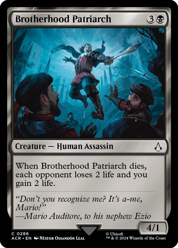 Image for Brotherhood Patriarch (286) [Universes Beyond: Assassin's Creed] - Magic: The Gathering