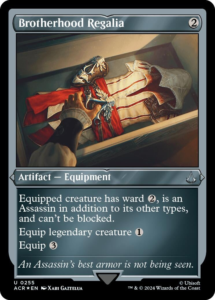 Image for Brotherhood Regalia (Foil Etched) (255) [Universes Beyond: Assassin's Creed] - Magic: The Gathering