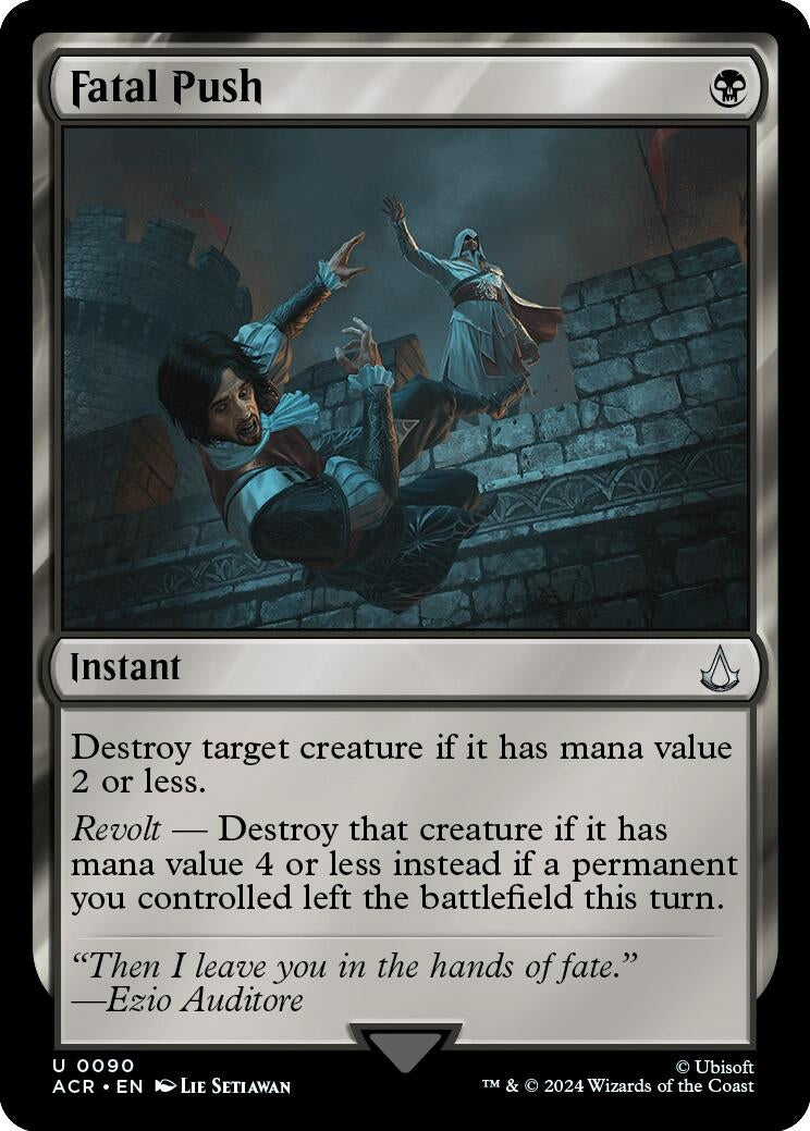 Image for Fatal Push (90) [Universes Beyond: Assassin's Creed] - Magic: The Gathering
