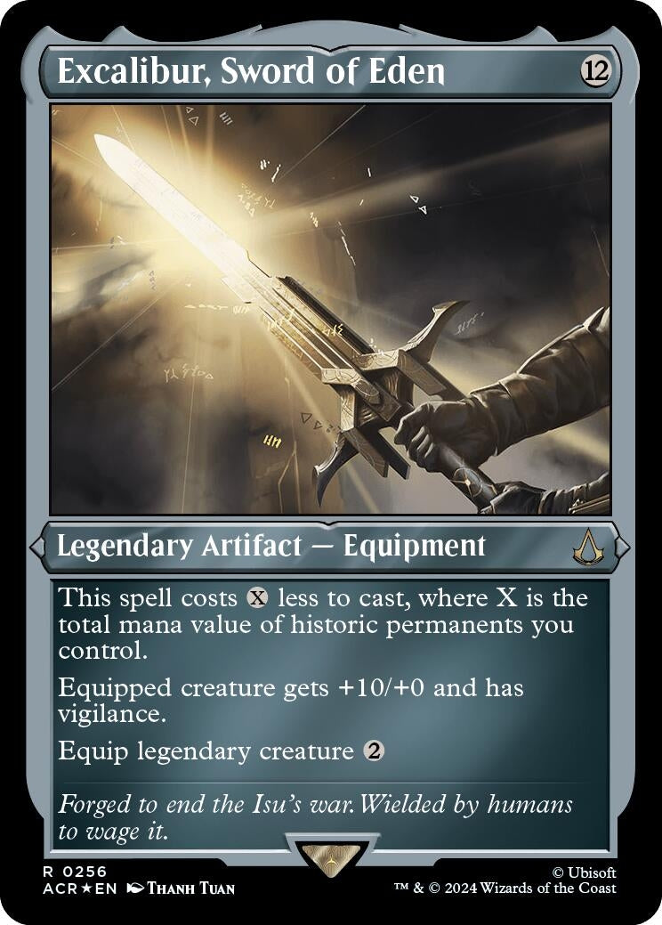 Excalibur, Sword of Eden (Foil Etched) (256) [Universes Beyond: Assassin's Creed]