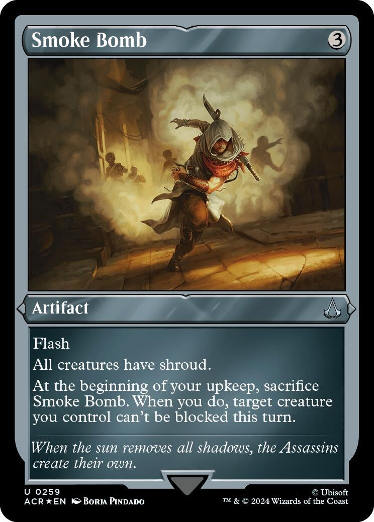 Image for Smoke Bomb (Foil Etched) (259) [Universes Beyond: Assassin's Creed] - Magic: The Gathering