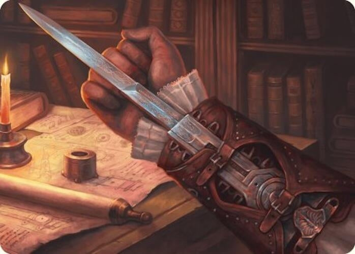 Image for Hidden Blade Art Card (9) [Universes Beyond: Assassin's Creed] - Magic: The Gathering