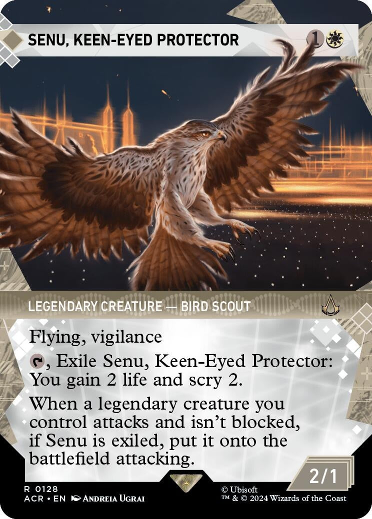 Image for Senu, Keen-Eyed Protector (Showcase) (128) [Universes Beyond: Assassin's Creed] - Magic: The Gathering