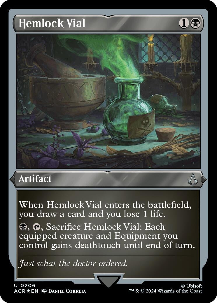 Image for Hemlock Vial (Foil Etched) (206) [Universes Beyond: Assassin's Creed] - Magic: The Gathering