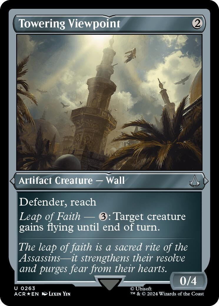 Image for Towering Viewpoint (Foil Etched) (263) [Universes Beyond: Assassin's Creed] - Magic: The Gathering