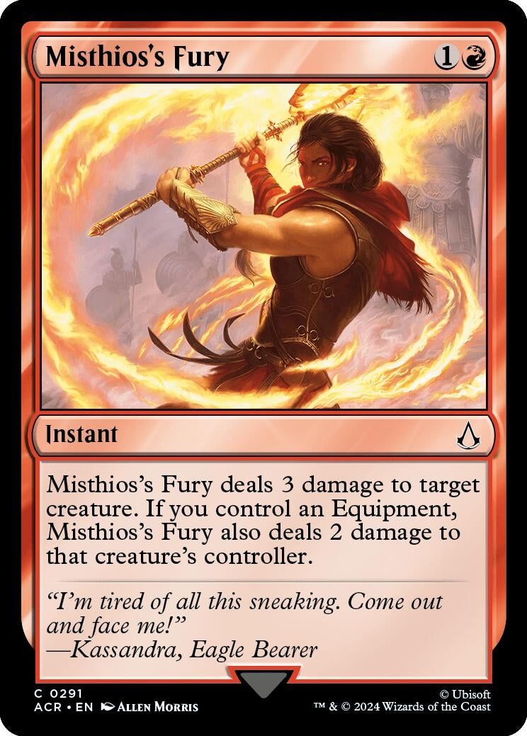 Image for Misthios's Fury (291) [Universes Beyond: Assassin's Creed] - Magic: The Gathering