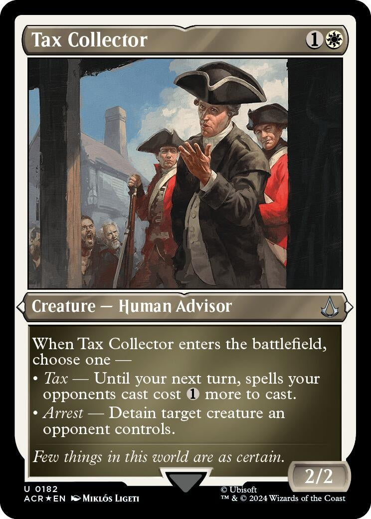 Image for Tax Collector (Foil Etched) (182) [Universes Beyond: Assassin's Creed] - Magic: The Gathering
