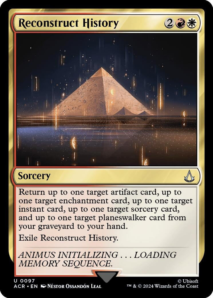 Image for Reconstruct History (97) [Universes Beyond: Assassin's Creed] - Magic: The Gathering